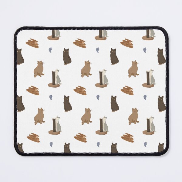 Item preview, Cute Flat Vector Minimal Cats White Pattern designed and sold by svitlaarty.