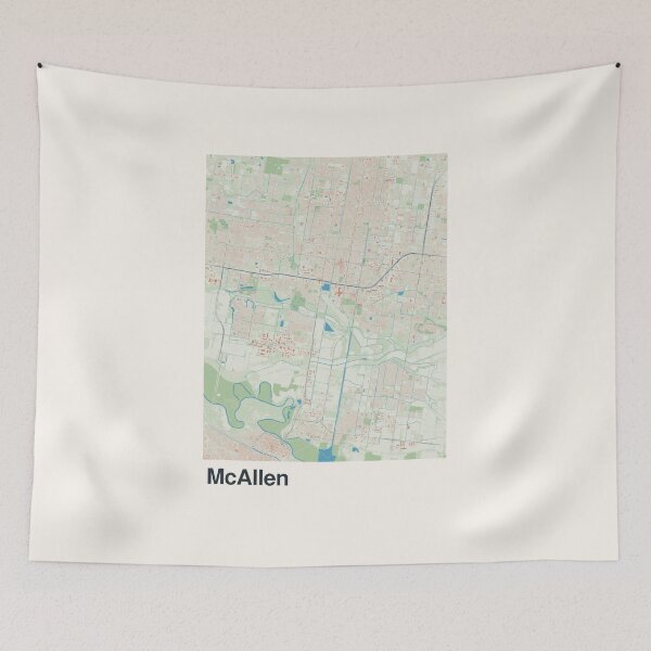 Item preview, McAllen Minimalistic Map Art designed and sold by MapsNerd.