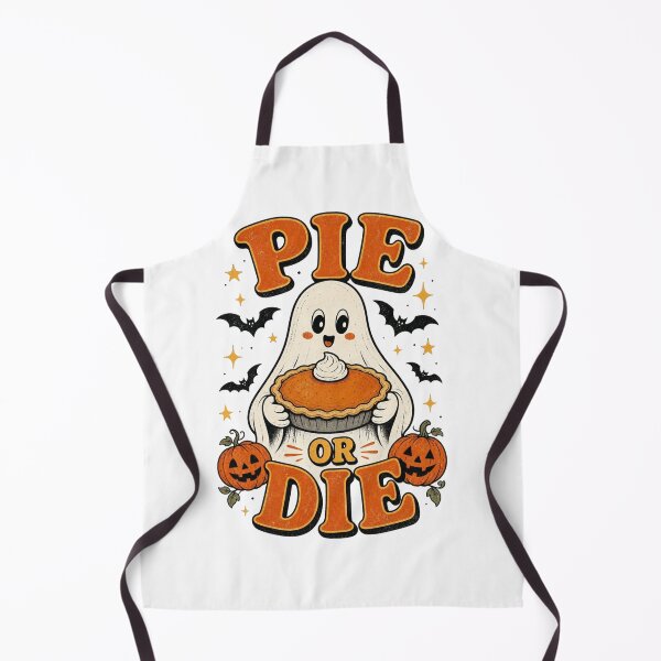 Item preview, Pie or Die Shirt, Funny Retro Ghost Pumpkin Pie Halloween Design designed and sold by VibeTherapyArt.