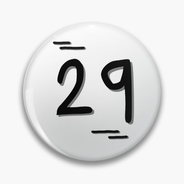 Item preview, Number 29 - Bold Black Artistic Numeral Design designed and sold by Dyche Studio.