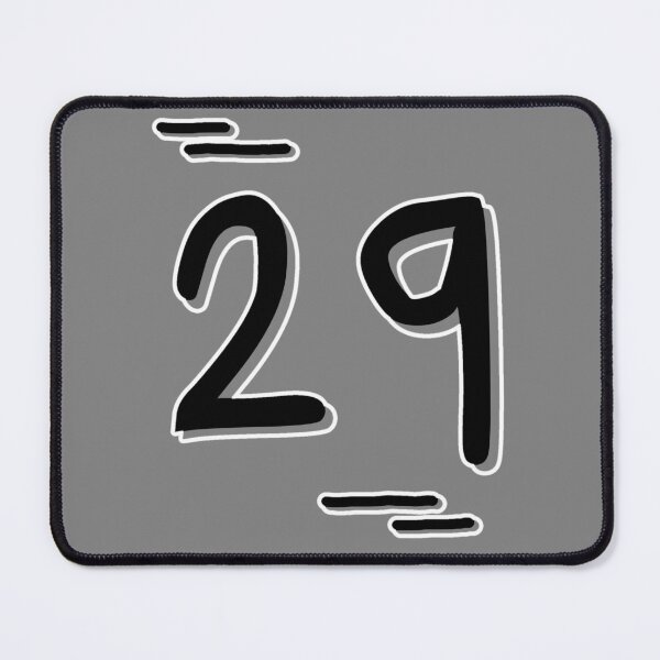 Item preview, Number 29 - Bold Black Artistic Numeral Design designed and sold by Dyche Studio.