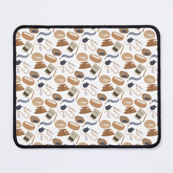 Item preview, Cute Flat Vector Cat Toys and Accessories White Pattern designed and sold by svitlaarty.