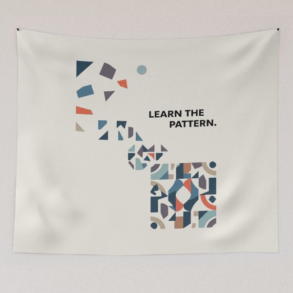 Item preview, Learn the Pattern Machine Learning Artificial Intelligence Design designed and sold by Amr Darwish Graphic designer.