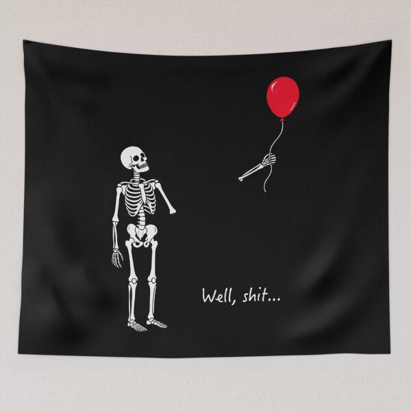 Item preview, Skeleton Lost Balloon designed and sold by stanonftraut.