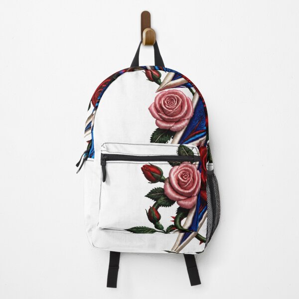 Item preview, Lightning Bolt with Roses – Floral Power Aesthetic Art designed and sold by Zebaiche.