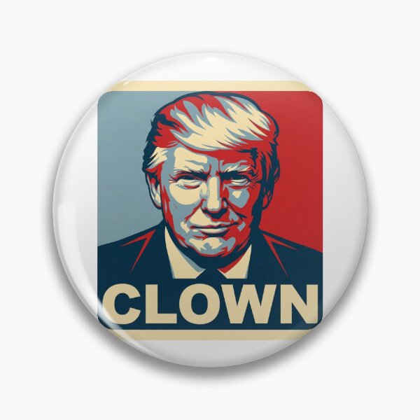 Item preview, Trump Clown Hope Poster Parody Anti MAGA Political Satire Street Art Protest Graphic designed and sold by raedattia.