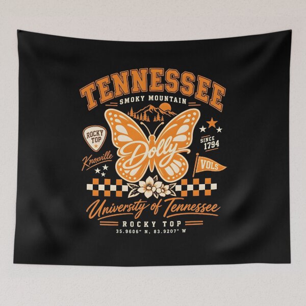 Item preview, Gráfico del día del partido de la mariposa naranja de Tennessee en la región de las Montañas Rocosas designed and sold by NoirLuxeStudio.