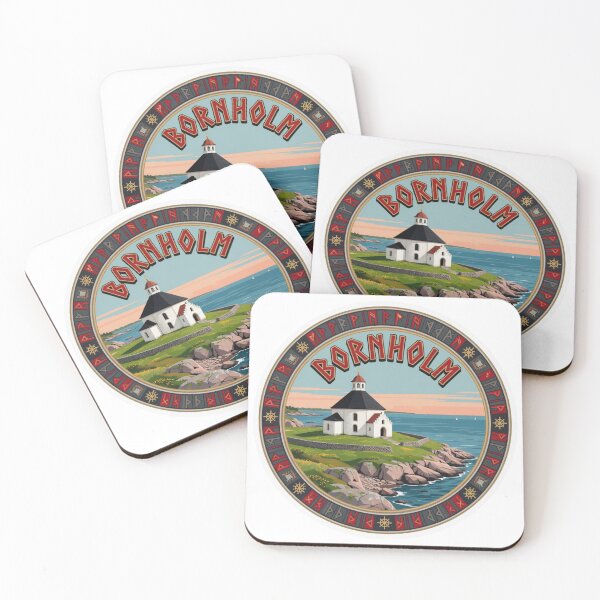 Item preview, Bornholm Church Denmark Sticker designed and sold by Imaginarium of Chaos falcon88 .