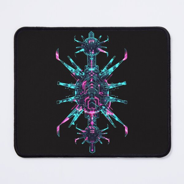 Item preview, A geometric, neon virus in the cyber style designed and sold by STATIC SOUL.