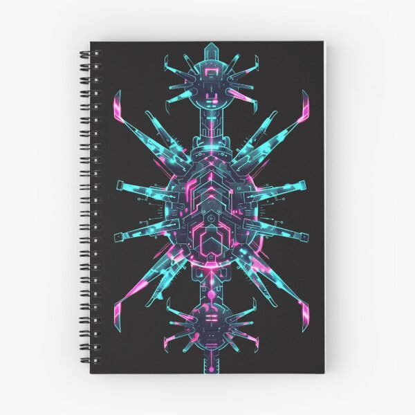 Item preview, A geometric, neon virus in the cyber style designed and sold by STATIC SOUL.