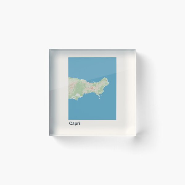 Item preview, Capri Minimalistic Map Art designed and sold by MapsNerd.