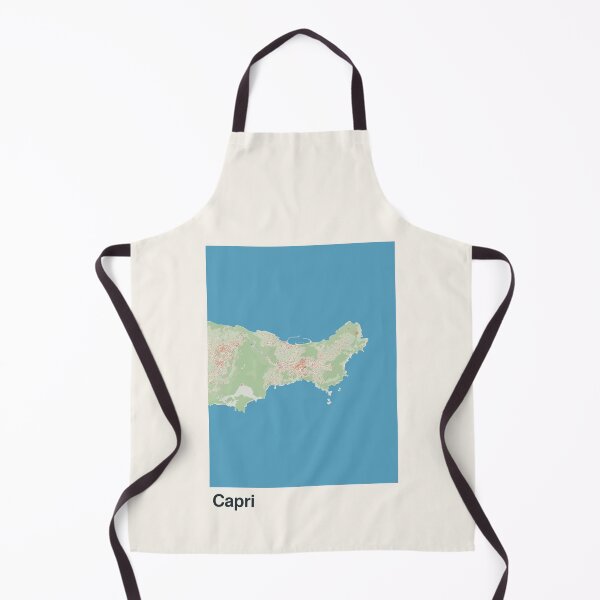 Item preview, Capri Minimalistic Map Art designed and sold by MapsNerd.