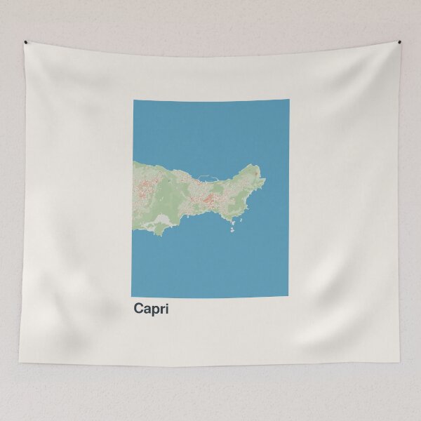 Item preview, Capri Minimalistic Map Art designed and sold by MapsNerd.