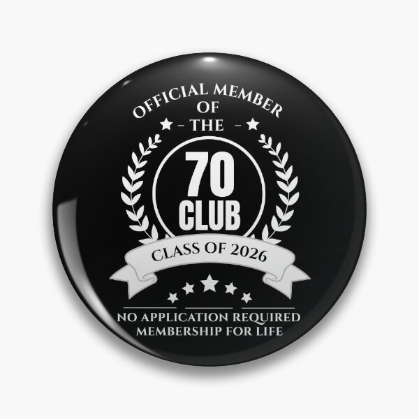 Item preview, Official Member of 70 Club Birthday designed and sold by NumbersFort.