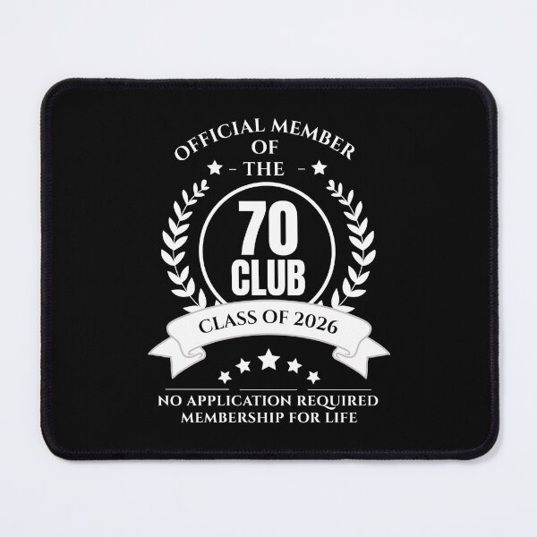 Item preview, Official Member of 70 Club Birthday designed and sold by NumbersFort.