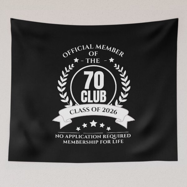 Item preview, Miembro oficial del Club de los 70 Cumpleaños designed and sold by NumbersFort.