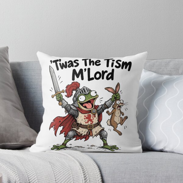 Item preview, T’was the Tism M’Lord Funny Frog Knight Fantasy Cartoon designed and sold by ShirtWreck.