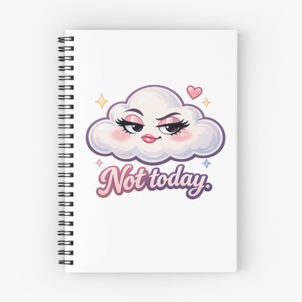 Item preview, Not Today – Cute Pastel Cloud Kawaii Cartoon Art designed and sold by Sommium .