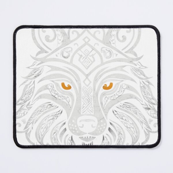 Item preview, Fenrir Mandala - Ornamental Norse Wolf designed and sold by Skoelgrim.
