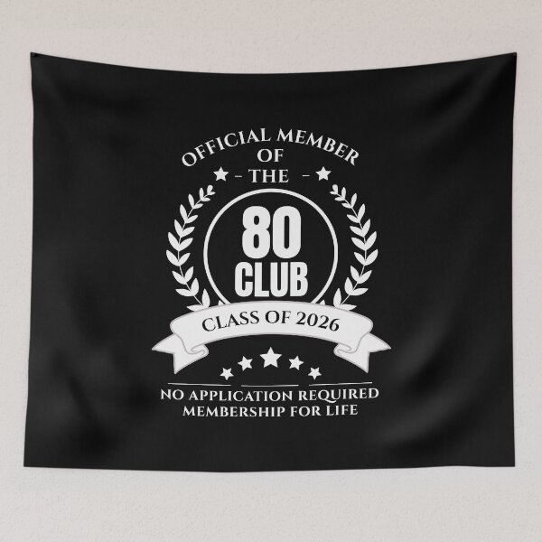 Item preview, Official Member of 80 Club Birthday designed and sold by NumbersFort.
