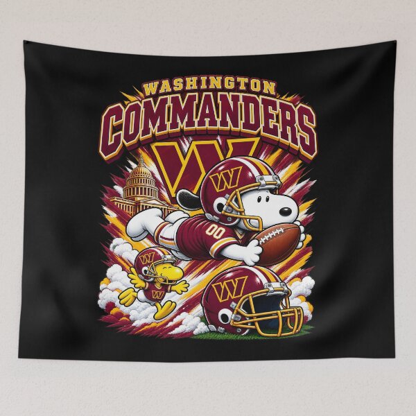 Item preview,  Snoopy Washington Dynamic Diving Catch Football Fan designed and sold by CaneufeyCip.