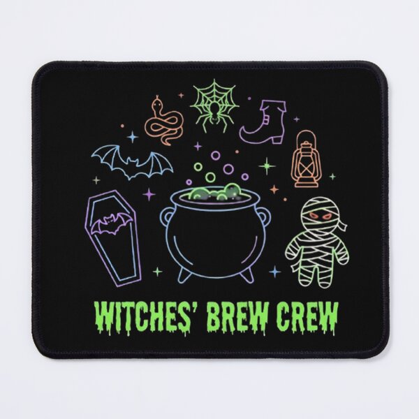 Item preview, Witches Brew Crew Neon Spooky Vintage Magic Cauldron Cute Halloween  designed and sold by PetalsPaws.