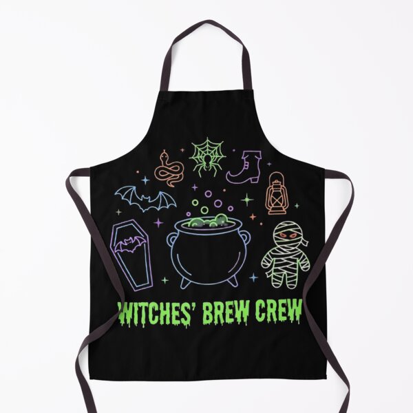 Item preview, Witches Brew Crew Neon Spooky Vintage Magic Cauldron Cute Halloween designed and sold by PetalsPaws.