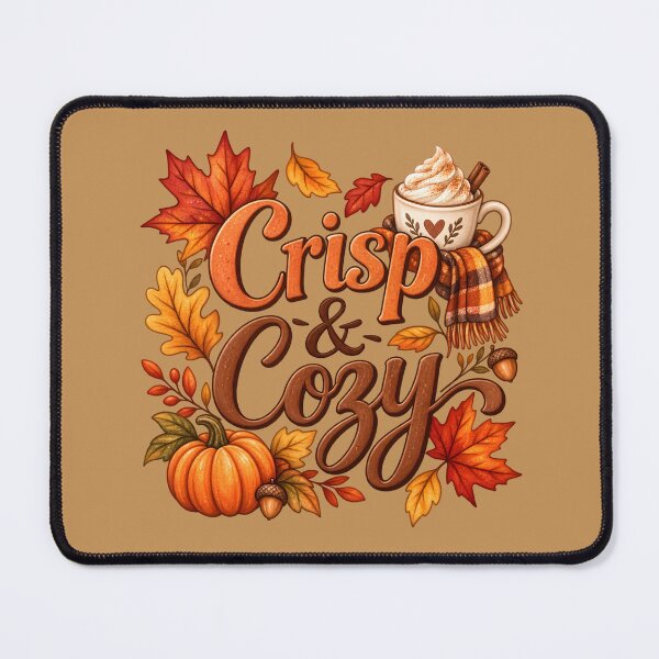 Item preview, Crisp & Cozy – Autumn Pumpkin, Leaves & Hot Cocoa designed and sold by blankTeeShirt.