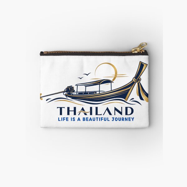 Item preview, Thai Longtail Boat Golden Sun Beautiful Journey Emblem designed and sold by Nicha Studio.