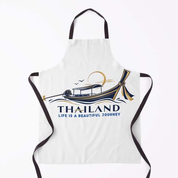 Item preview, Thai Longtail Boat Golden Sun Beautiful Journey Emblem designed and sold by Nicha Studio.