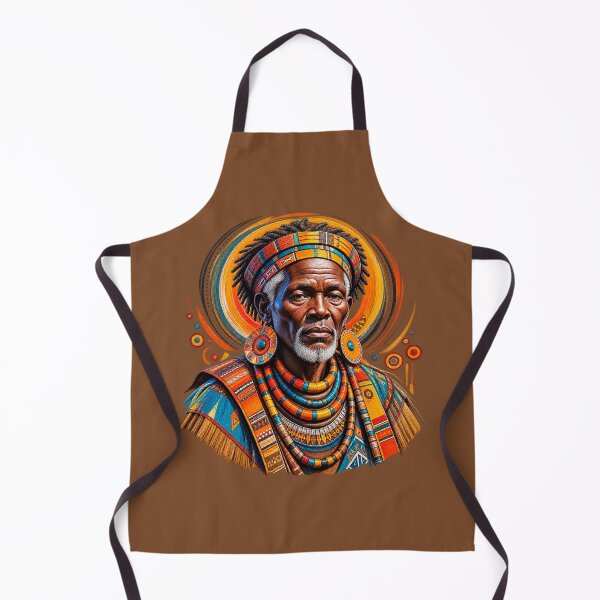 Item preview, African Spiritual Elder Portrait Art | Ancestral Wisdom Keeper | African Spirituality Wall Art designed and sold by 'VARI'.