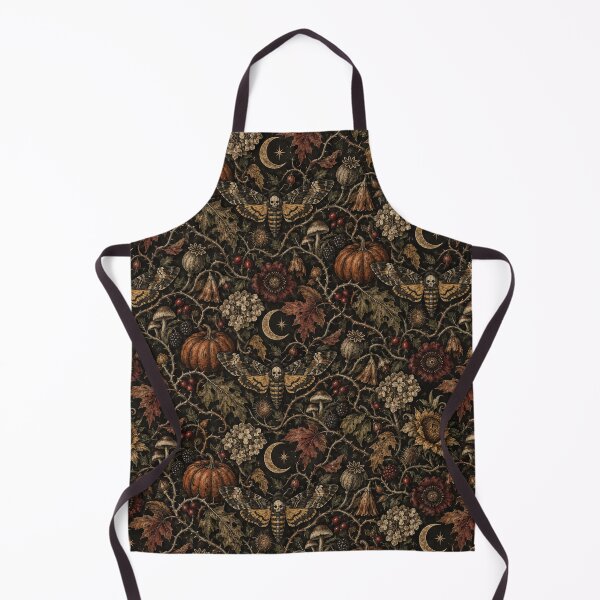 Item preview, Gothic Botanical Halloween Moth Pattern designed and sold by kobsana.