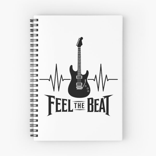 Item preview, Feel The Beat Electric Guitar Heartbeat ECG | Music Lover Guitar Design designed and sold by StyxIND.