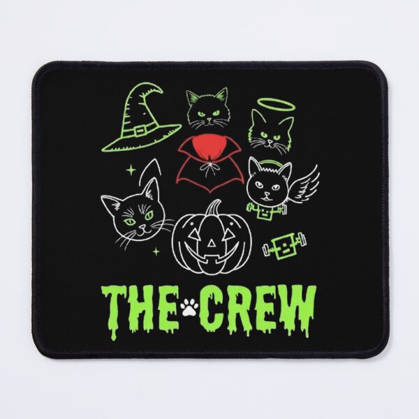 Item preview, Spooky Cute Halloween Cats Neon Style The Crew Graphic designed and sold by PetalsPaws.