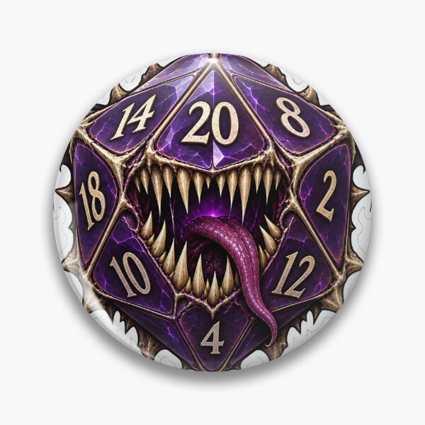 Item preview, Violet Batwing Monster Die designed and sold by PigeonVerse.