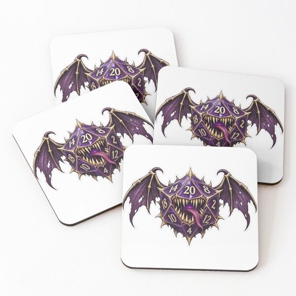 Item preview, Violet Batwing Monster Die designed and sold by PigeonVerse.