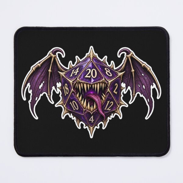 Item preview, Violet Batwing Monster Die designed and sold by PigeonVerse.