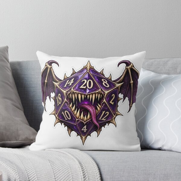 Item preview, Violet Batwing Monster Die designed and sold by PigeonVerse.