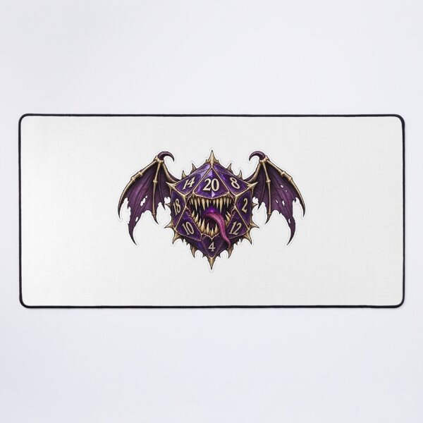 Item preview, Violet Batwing Monster Die designed and sold by PigeonVerse.