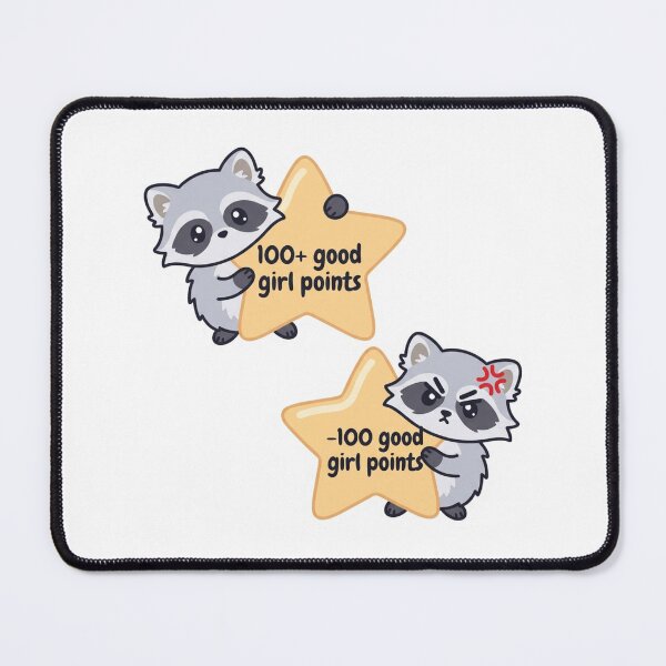 Item preview, Good Girl Points Raccoon Sticker Pack Cute Duality Trash Panda Gold Star Meme designed and sold by raedattia.