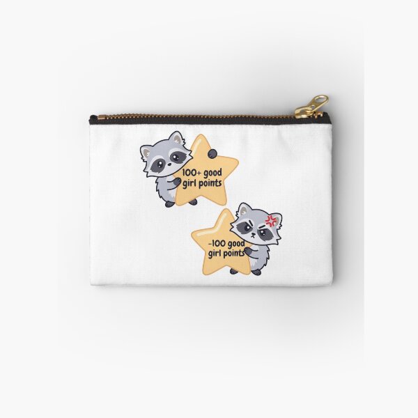 Item preview, Good Girl Points Raccoon Sticker Pack Cute Duality Trash Panda Gold Star Meme designed and sold by raedattia.