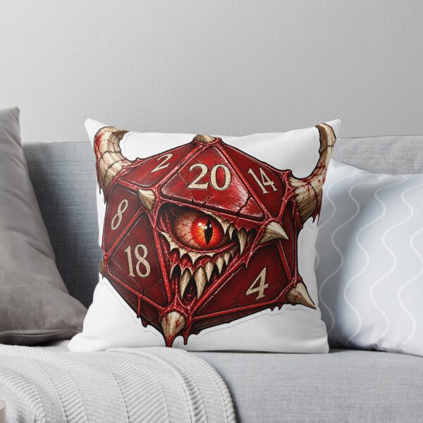 Item preview, Horned Demon Eye D20 designed and sold by PigeonVerse.