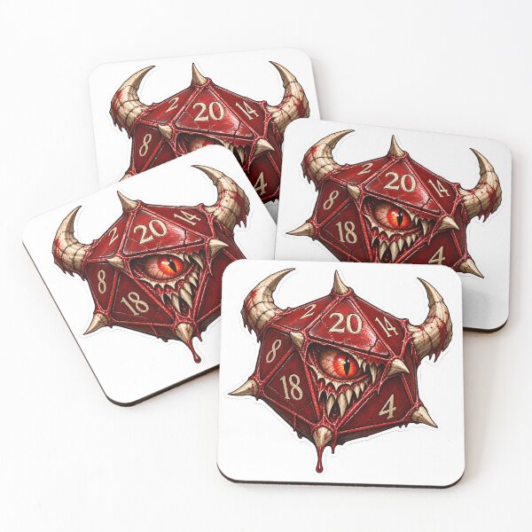 Item preview, Horned Demon Eye D20 designed and sold by PigeonVerse.
