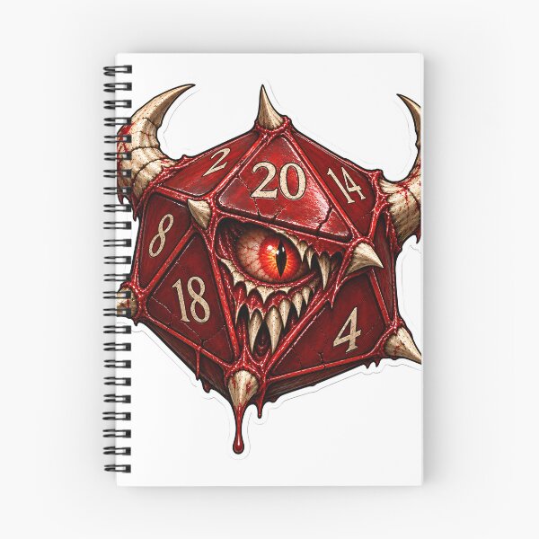 Item preview, Horned Demon Eye D20 designed and sold by PigeonVerse.