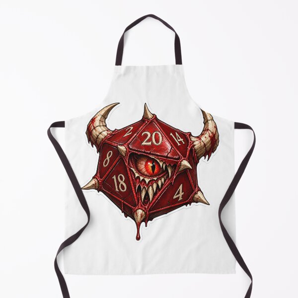 Item preview, Horned Demon Eye D20 designed and sold by PigeonVerse.
