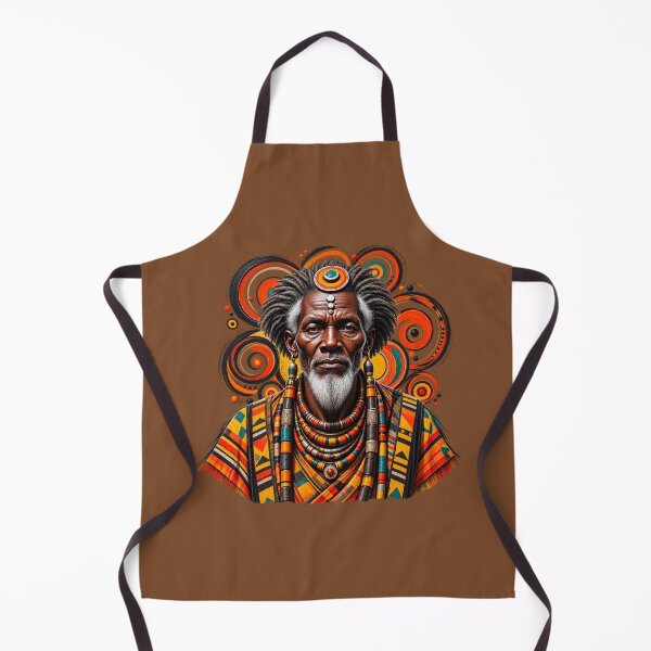 Item preview, African Spiritual Elder Portrait Art | Ancestral Wisdom Keeper | African Spirituality Wall Art designed and sold by 'VARI'.