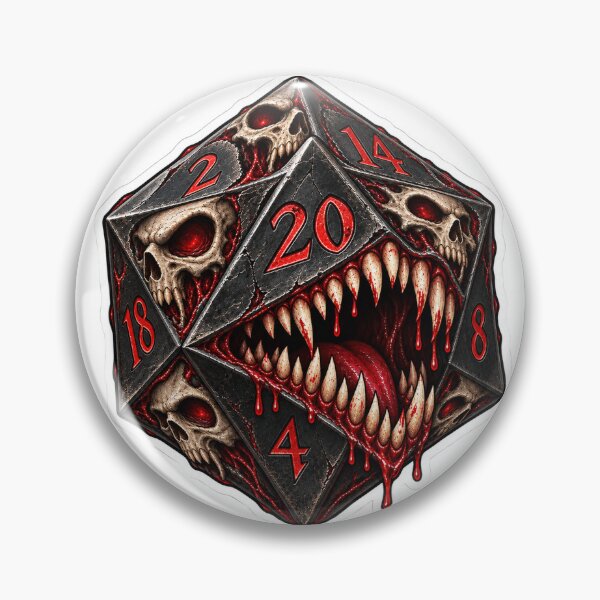 Item preview, Skull Maw Twenty-Sided Die designed and sold by PigeonVerse.