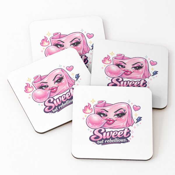 Item preview, Kawaii Pink Character Cute Rebellious Design designed and sold by Sommium .