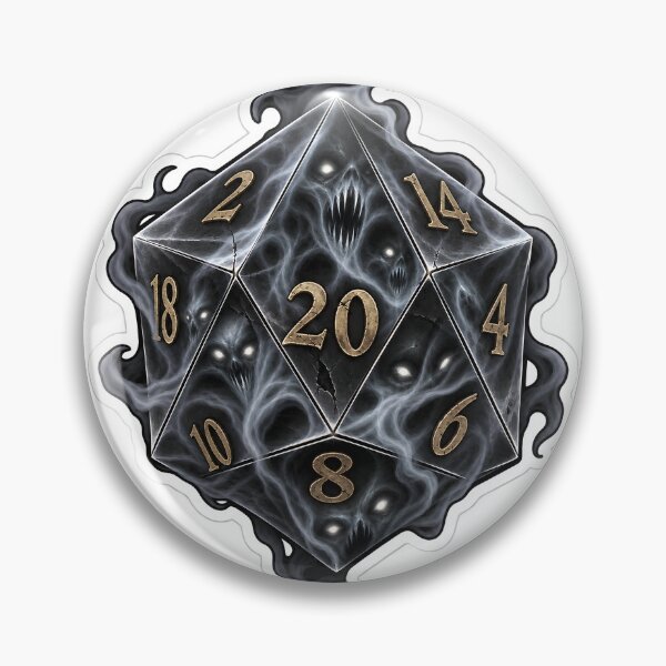 Item preview, Ghost Mist Twenty-Sided Die designed and sold by PigeonVerse.