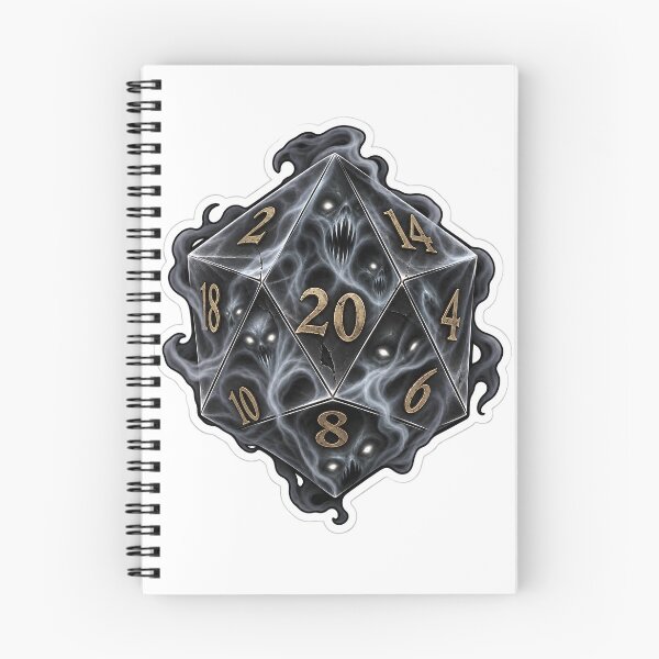 Item preview, Ghost Mist Twenty-Sided Die designed and sold by PigeonVerse.